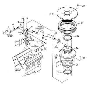 Dual Fuel Carburetor Diagram and Parts List for 9301-3  Generac Generator