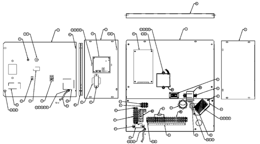 Control Panel Diagram and Parts List for 0051040 (0505V01168)(2005) Generac Generator