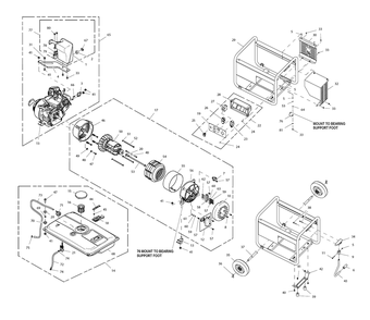 Fig-0 Diagram and Parts List for G0059821  Generac Generator