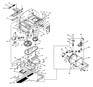 Base And Pulleys Diagram and Parts List for 9840-2  Generac Generator