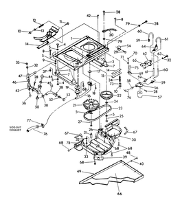 Base And Pulleys Diagram and Parts List for 9677-0  Generac Generator