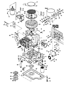 Engine Parts Diagram and Parts List for 6273-3  Generac Generator