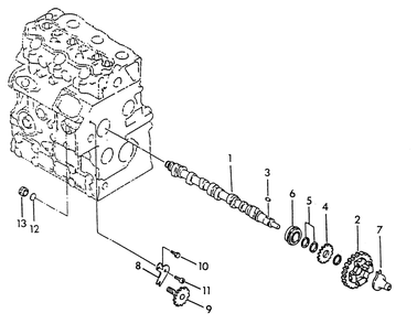 Camshaft Diagram and Parts List for 8950-0  Generac Generator