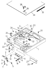 Blower Shroud Diagram and Parts List for 6246-0  Generac Generator