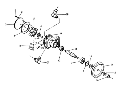 Water Pump (Part 2) Diagram and Parts List for 8950-2  Generac Generator