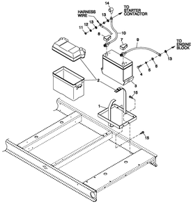 Ev Battery 4.2l G3 Telecom Diagram and Parts List for 0057091 (5304977)(2009) Generac Generator