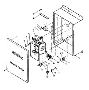 Transfer Switch Diagram and Parts List for 9067-1  Generac Generator