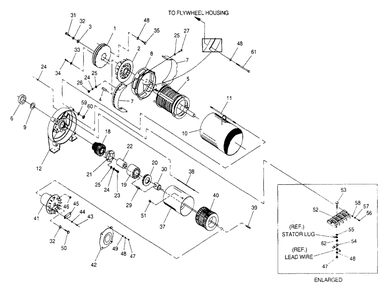 Part Location Diagram of 080934 Generac Ring Pme Stator Retaining