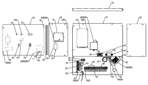 Acoustic Compartment Diagram and Parts List for 0047420 (3638011 - 3989689)(2004) Generac Generator