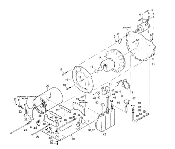 Alternator Ignition And Oil Systems Diagram and Parts List for 6897-4  Generac Generator