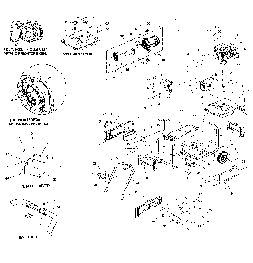 Frame Assy Diagram and Parts List for 005747-3  Generac Generator