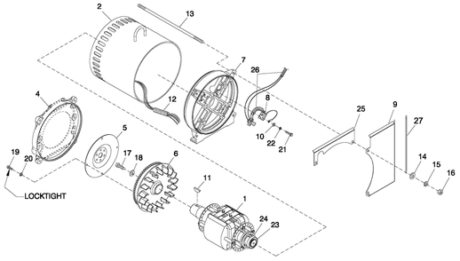 Cpl Alternator Direct Excitation Diagram and Parts List for ET04524GNSC (6477884 - 6633227)(2011) Generac Generator