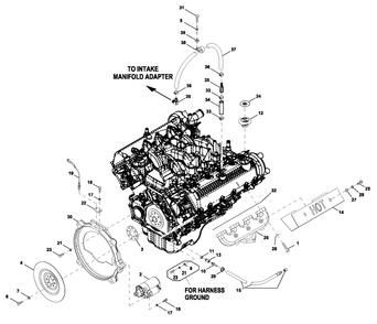 Ev Engcomprt 5.4l Cpl R/H Diagram and Parts List for HT04554GNAX (7064094)(2012) Generac Generator