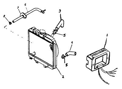 Attached Parts Diagram and Parts List for 1008-B  Generac Welder