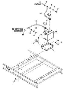 Battery 60kw C2 Diagram and Parts List for 0056032 (5453348)(2009) Generac Generator