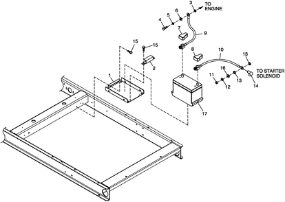 Battery 2.4l Cpl Diagram and Parts List for QT02524ANSN (4784321 - 4814098)(2007) Generac Generator