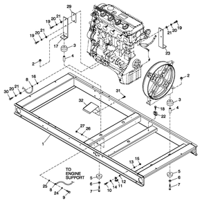 Mounting Base 2.4l C2 Diagram and Parts List for ET04524ANSN (5632859 - 5781974)(2010) Generac Generator