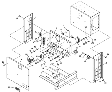 Connection Box Spl Parts Diagram and Parts List for 0052280 (4338592 - 4338602)(2006) Generac Generator