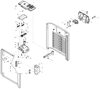 Part Location Diagram of 0H7360 Generac Cover Cust Connect '10 Hsb