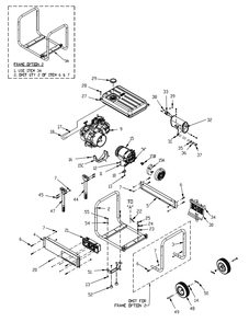 Fig-0 Diagram and Parts List for G0057360  Generac Generator