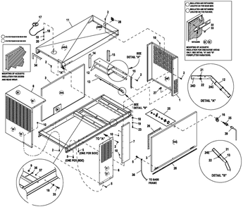 Ev Enclosure C2 Diagram and Parts List for ET04842GNAN (5785164 - 5785166)(2010) Generac Generator