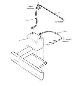 Battery Diagram and Parts List for 9105-0  Generac Generator