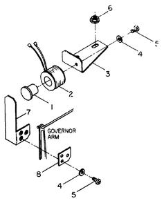 Idle Control Solenoid No. 71709 - R5000 Diagram and Parts List for R5000 (8896-0)(8896-0) Generac Generator