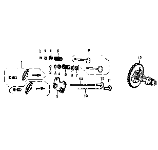 Camshaft Diagram and Parts List for 5941-1  Generac Generator