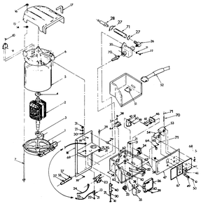Alternator And Panel Diagram and Parts List for 9290-1  Generac Generator