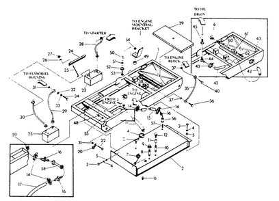 Mounting Base Diagram and Parts List for 9336-3  Generac Generator