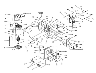 Alternator And Panel Diagram and Parts List for 9734-2 Np-66lpg Generac Generator