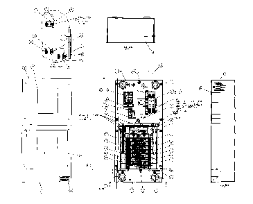 Part Location Diagram of 0H6435E Generac Decal data rtg sw.p/n 0h6428a