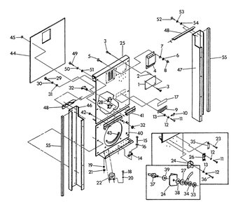 Control Panel (Back) Diagram and Parts List for 9575-1  Generac Generator