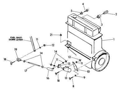 Turbocharged Engine Common Parts Diagram and Parts List for 9336-1  Generac Generator