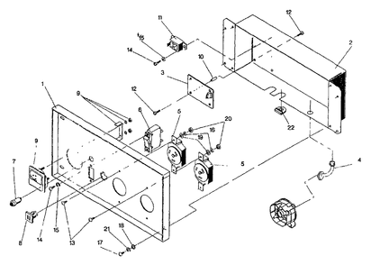 Control Panel Drawing No. 98250 Diagram and Parts List for GN5500 (0488-0)(0488-0) Generac Generator