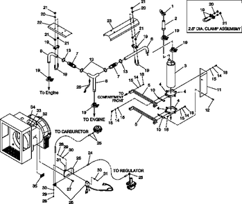 Part Location Diagram of 0D4512 Generac Bracket Air/Fuel Controller