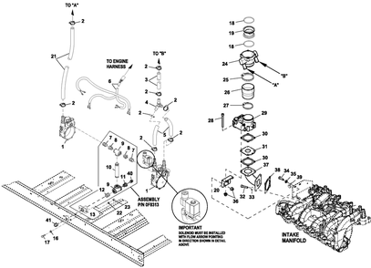 Fuel System Ng 4.6l 80kw Diagram and Parts List for QT08046AVAX (6266294 - 6378169)(2011) Generac Generator