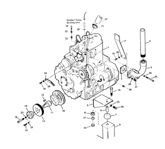 Engine Parts 52636 Diagram and Parts List for 6973-0  Generac Welder