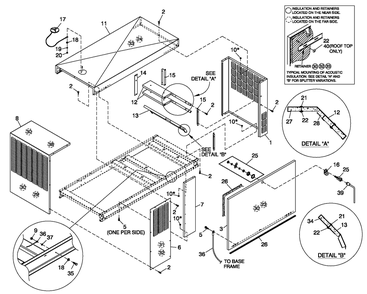 Enclosure C2 Diagram and Parts List for 0052620 (4362178 - 4402530)(2006) Generac Generator
