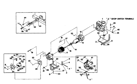 B&s 8 Hp Sv-4200 Ac Engine With Low Oil Shutdown - 92459 Diagram and Parts List for SV4200 (9717-1)(9717-1) Generac Generator