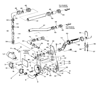 Turbocharger Diagram and Parts List for 9336-1  Generac Generator