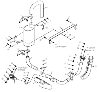 Part Location Diagram of 0F0170A Generac Exhaust Blanket 875mm