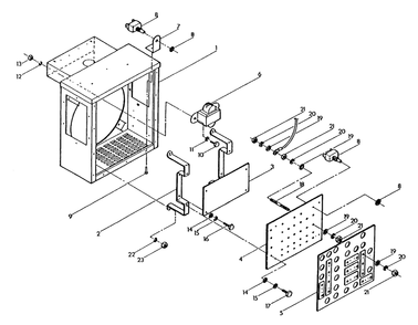 Lower Panel Diagram and Parts List for 0915-3  Generac Generator