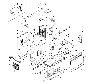 Part Location Diagram of 0J7706 Generac Enclosure, base