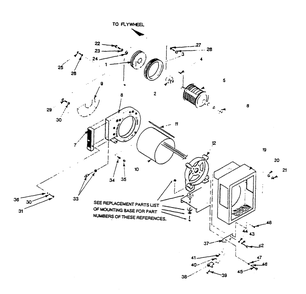 Stator Assembly Diagram and Parts List for 9303-6  Generac Generator