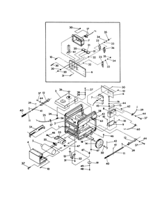 Cradle And Control Panel Diagram and Parts List for 9572-0  Generac Generator