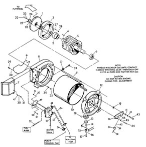 Generator (Part 1) Diagram and Parts List for 9134-2  Generac Generator