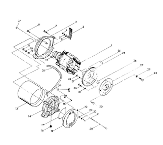 Generator (Part 2) Diagram and Parts List for 9105-5  Generac Generator