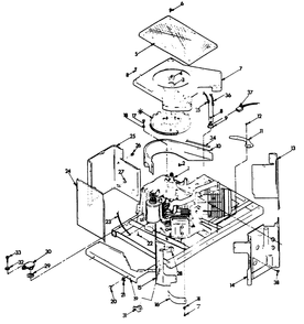 Sheet Metal Diagram and Parts List for 9119-1  Generac Generator