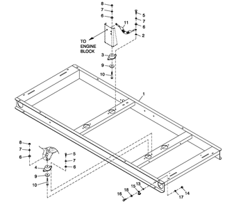 Ev Mounting Base 1.6l Diagram and Parts List for 0053240 (4413076 - 4524169)(2006) Generac Generator